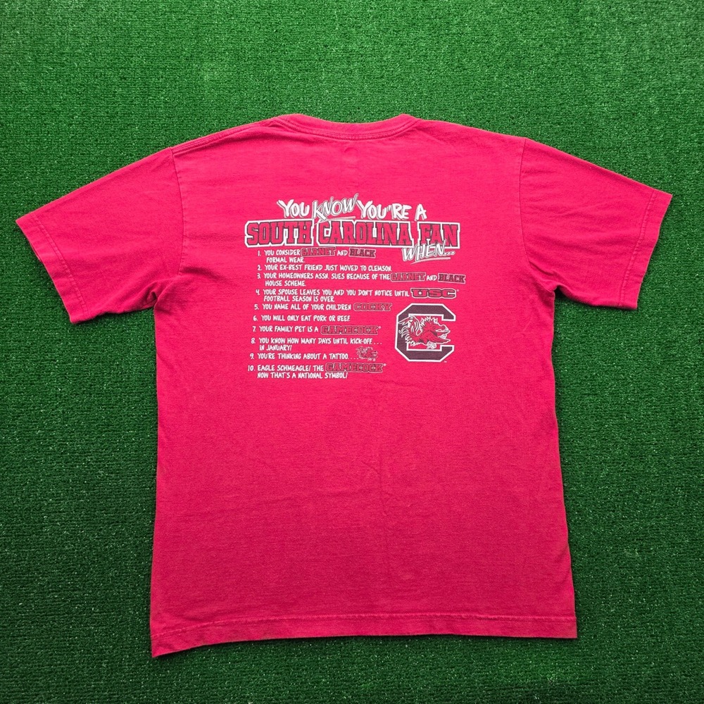 South Carolina Gamecocks Tshirt Mens Medium Red NCAA You Know Youre‎ A Fan When